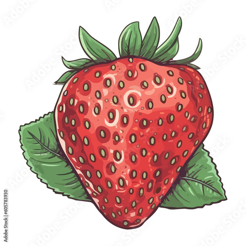 Juicy strawberry  fresh nature