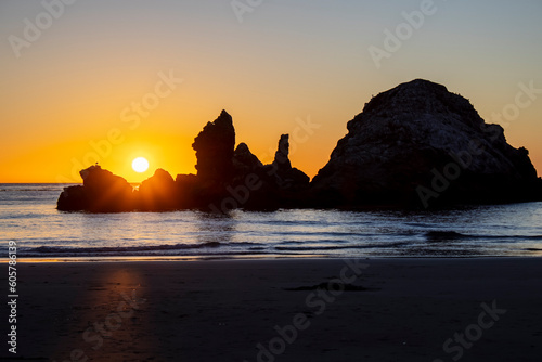 sunset on the beach