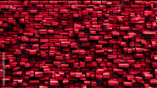 red alley brick wall architecture urban background city illustration building