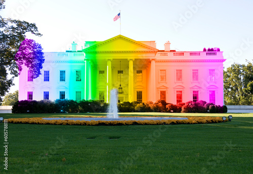 American Trans Rainbow White House.