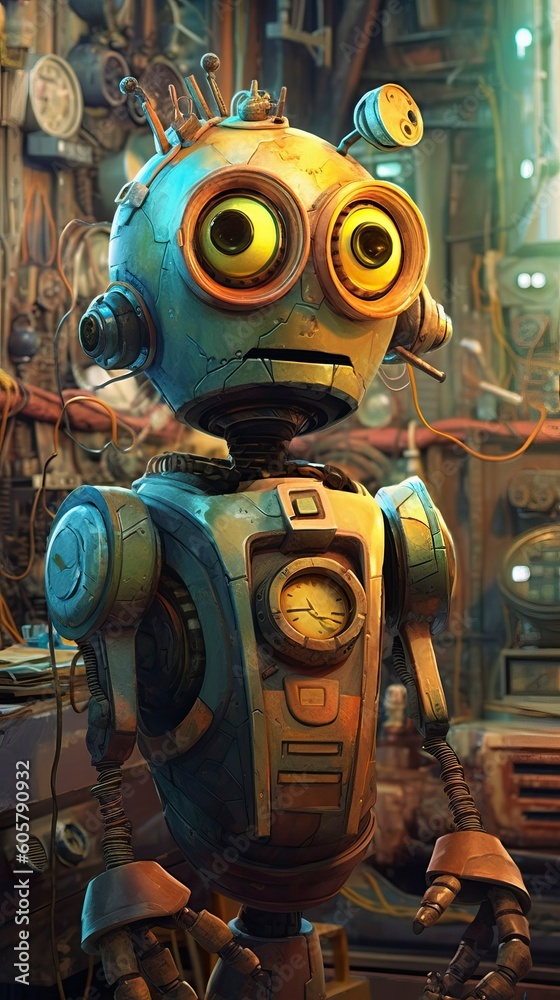 An robot android humanoid cyborg in a futuristic setting, Generative AI An robot android humanoid cyborg in a futuristic setting, Generative AI