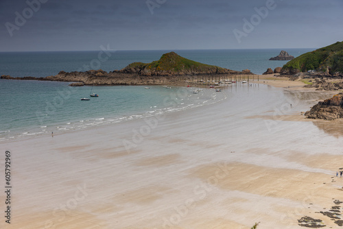 Cuadro en lienzo Port de Gwin Zegal en marée basse en Bretagne