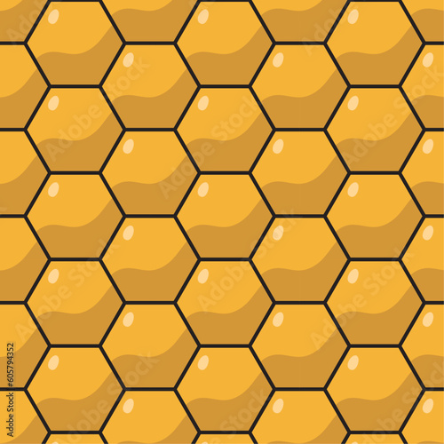pattern with honeycombs