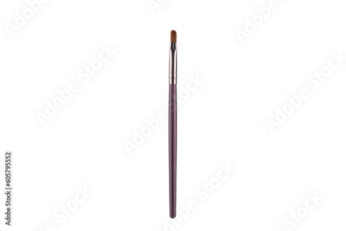 Makeup brush on a white background.
Cosmetic brush.