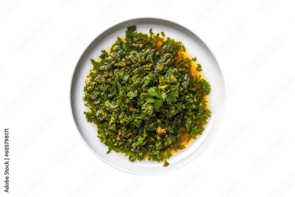 Chermoula, Moroccan Cuisine. Isolated On Transparent Background, Png. Generative AI Chermoula, Moroccan Cuisine. Isolated On Transparent Background, Png. Generative AI