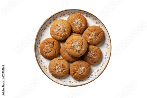 Chancay De Paico Aniseflavored Cookies, Peruvian Cuisine . Isolated On Transparent Background, Png. Generative AI photo