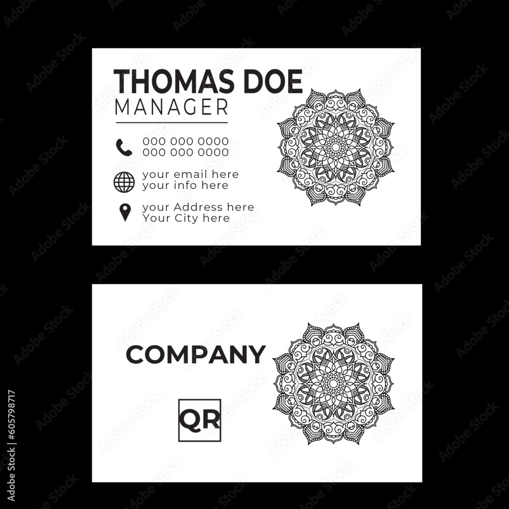 Fototapeta premium creative modern name card and business card