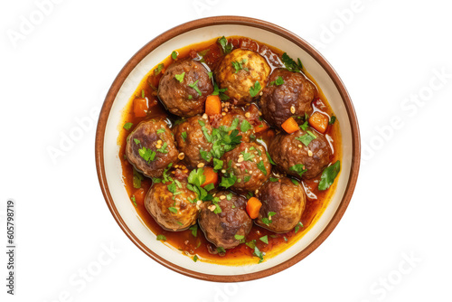 Keft Tagine, Moroccan Cuisine. Isolated On Transparent Background, Png. Generative AI