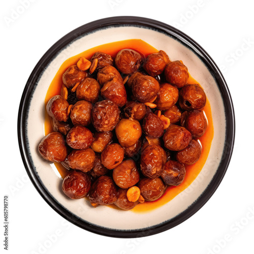 Mrouzia, Moroccan Cuisine. Isolated On Transparent Background, Png. Generative AI