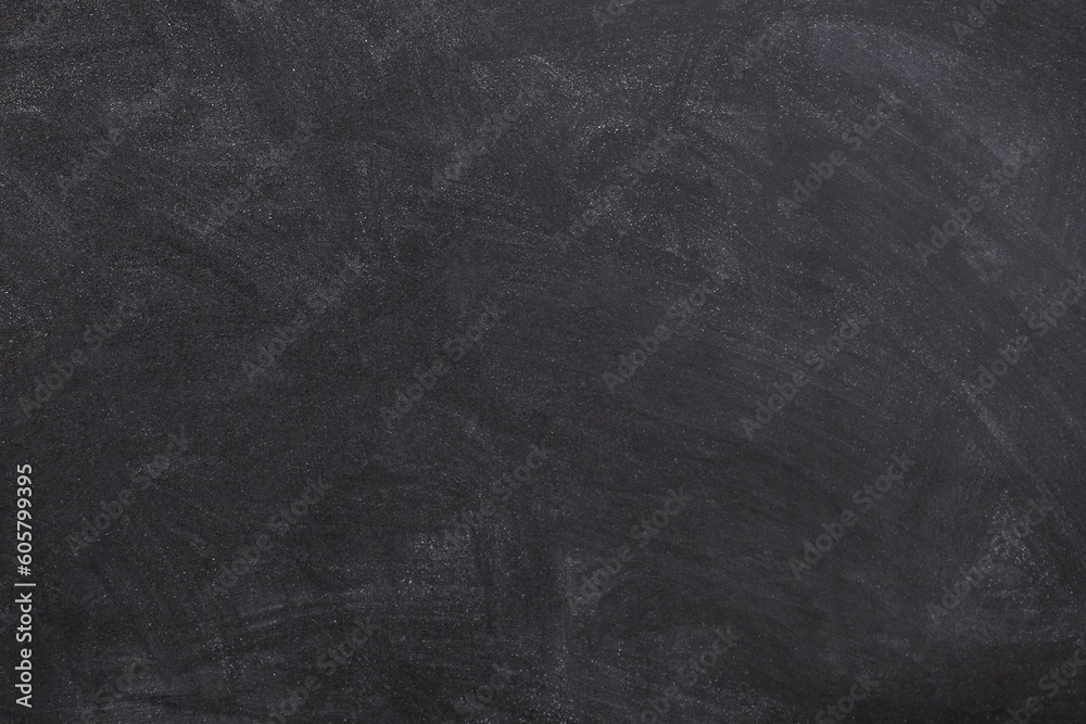 Fototapeta premium Dark black blackboard chalkboard texture old wall background