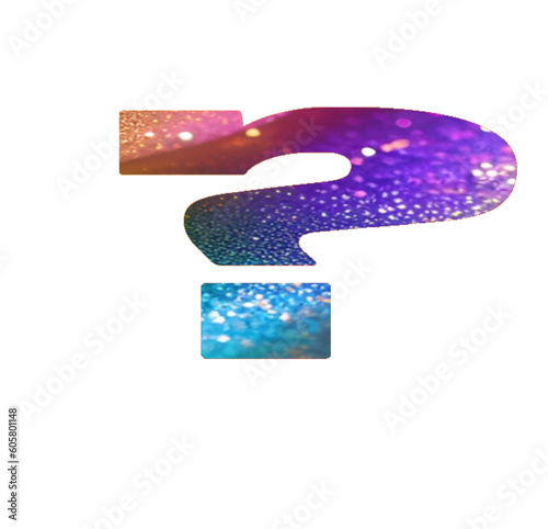 ? - question mark - font symbol - multicolor - for website, email, presentation, advertisement, image, poster, placard, banner, postcard, ticket, logo, engraving, slide, tag - t-short, printable	