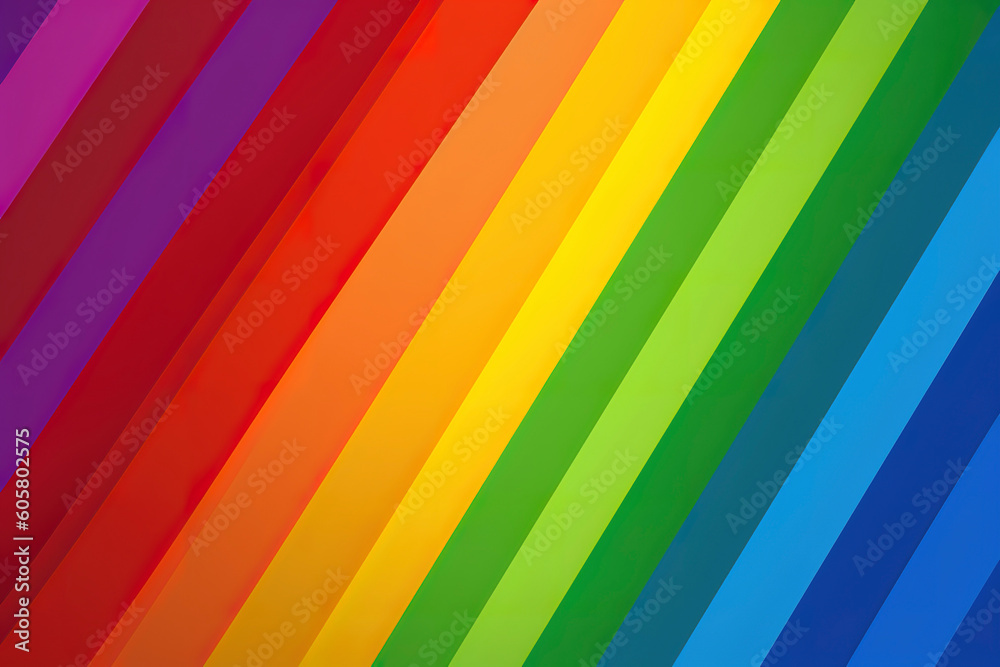 Rainbow of Love: Symbolizing Diversity with the LGBTQ+ Pride Flag. Generated AI Rainbow of Love: Symbolizing Diversity with the LGBTQ+ Pride Flag. Generated AI