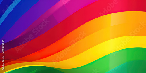 Rainbow of Love  Symbolizing Diversity with the LGBTQ  Pride Flag. Generated AI