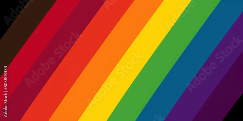 Colors of Pride  Honoring Diversity with the LGBTQ  Flag s Vibrancy. Generated AI