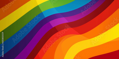 Rainbow of Love: Symbolizing Diversity with the LGBTQ+ Pride Flag. Generated AI