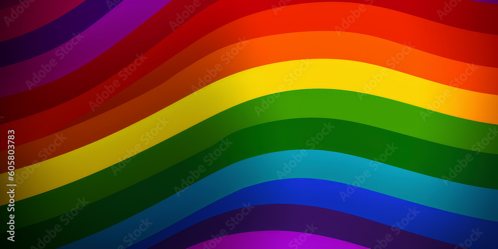 Obraz premium Colors of Inclusion: Embracing Equality with the LGBTQ+ Pride Flag. Generated AI