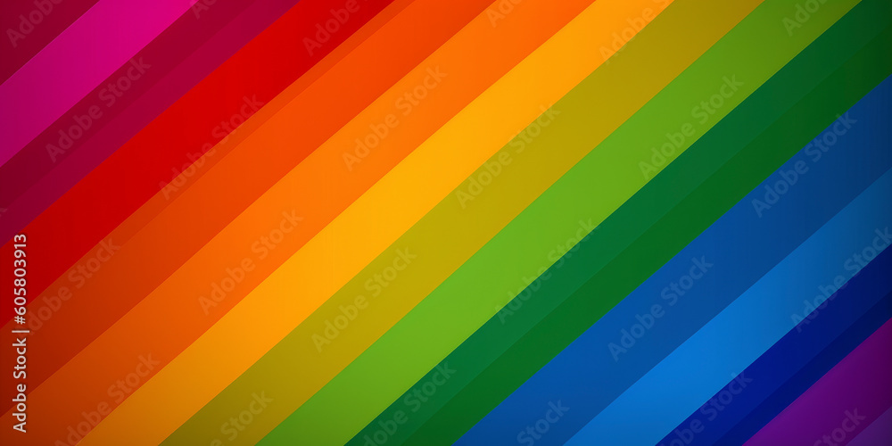 Colors of Inclusion: Embracing Equality with the LGBTQ+ Pride Flag. Generated AI Colors of Inclusion: Embracing Equality with the LGBTQ+ Pride Flag. Generated AI