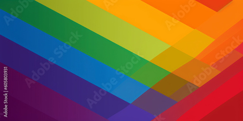 Colors of Inclusion  Embracing Equality with the LGBTQ  Pride Flag. Generated AI
