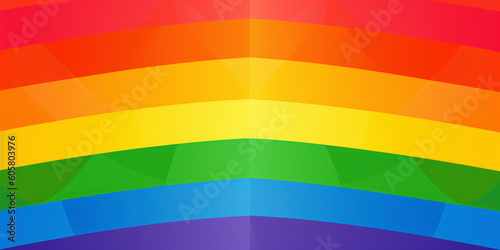 Vibrant Pride  Celebrating Diversity with the LGBTQ  Flag. Generated AI