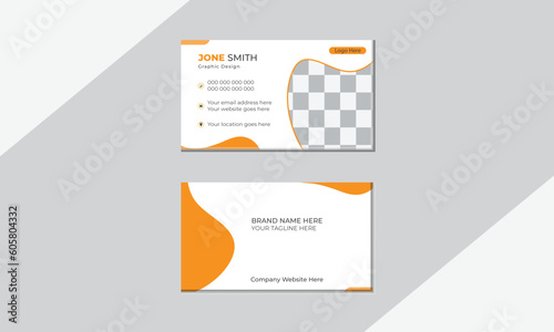modern creative business card and name card,horizontal simple clean template vector design, layout in rectangle size.