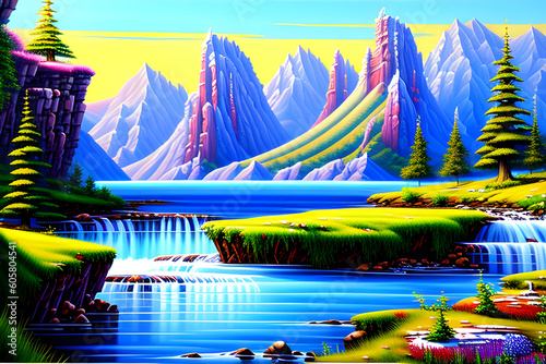 Beautiful Landscape by AI Generator