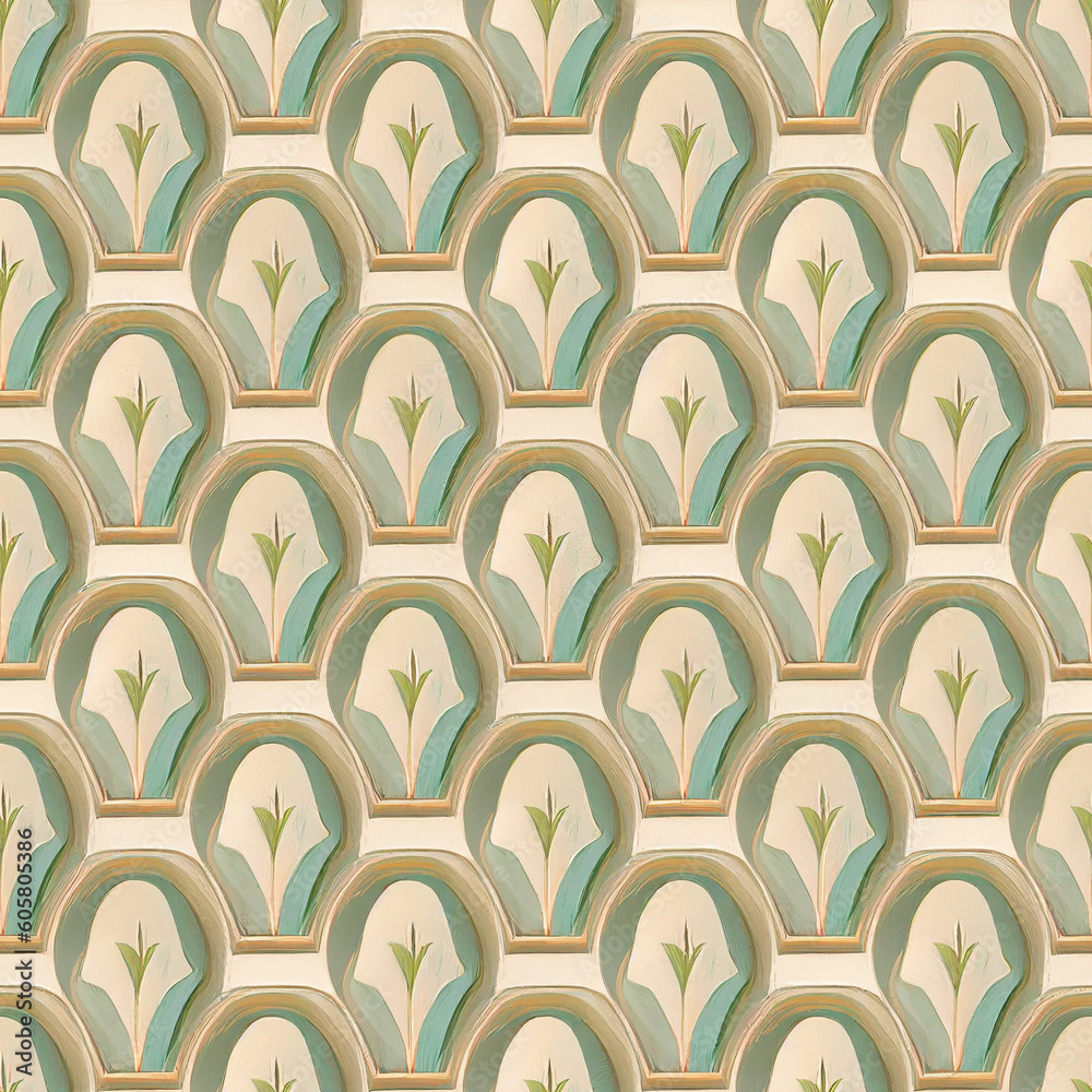 Decorative Illustrations - Retro style wallpaper design. Decorative Illustrations - Retro style wallpaper design.