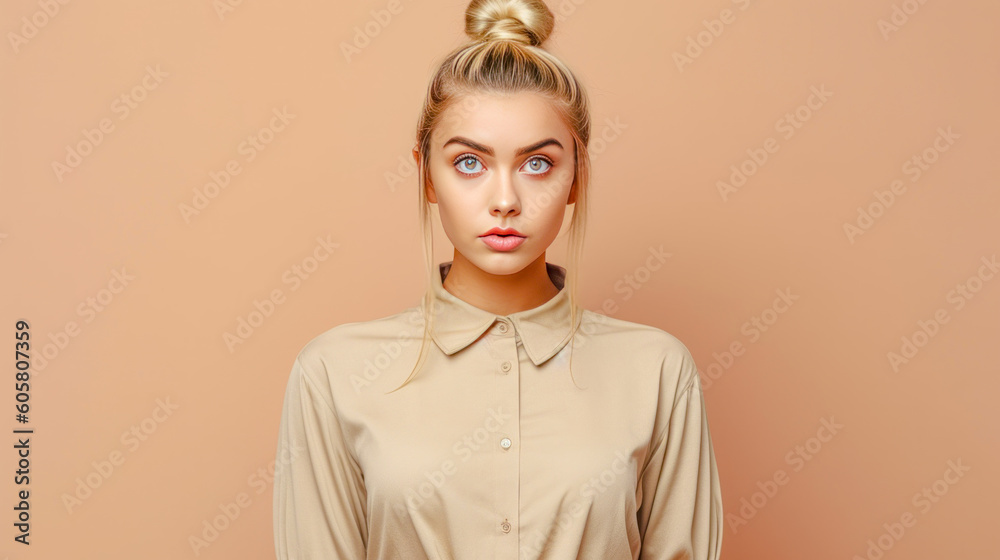 Young Woman at Hairdresser seeing her new Hairstyle for the first time after the Treatment Generative AI Illustration Digital Art Backdrop Journal Young Woman at Hairdresser seeing her new Hairstyle for the first time after the Treatment Generative AI Illustration Digital Art Backdrop Journal