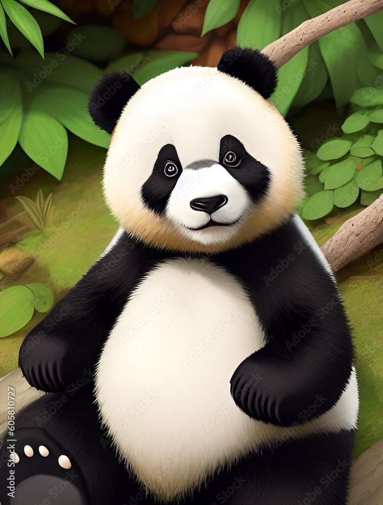 cute giant panda bear