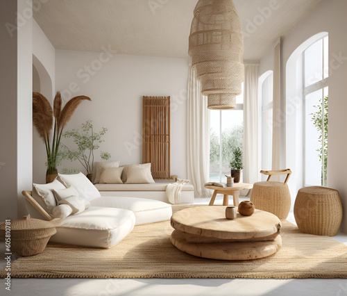 home interior background, 3d render