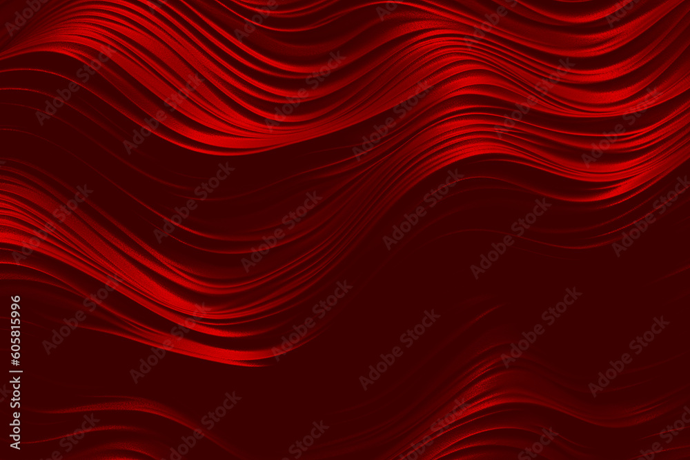 Red abstract background curvy lines texture generative AI Red abstract background curvy lines texture generative AI