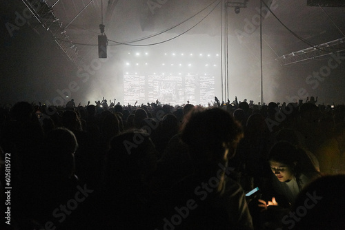 Photography people dancing at an electronic music concert