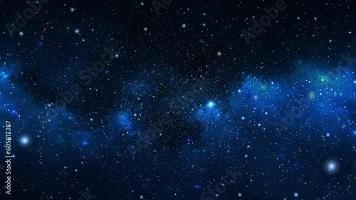  Flying through star fields in deep space