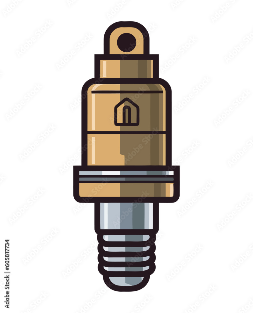 Electricity ignites spark tool icon Electricity ignites spark tool icon