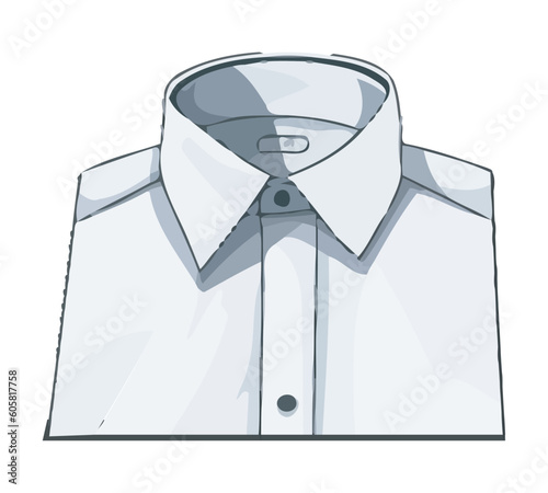 Elegant businessman suit folded icon