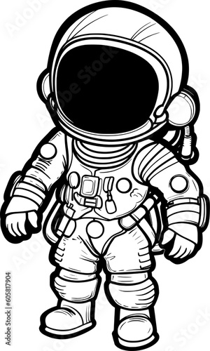 Astronaut Line Art