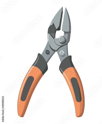 Metallic tools for construction industry pliers