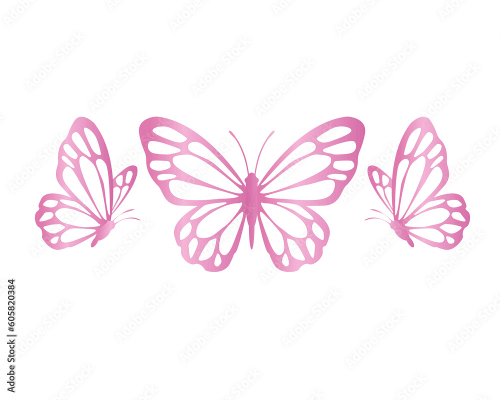 butterfly hand drawn design vector - obrazy, fototapety, plakaty 