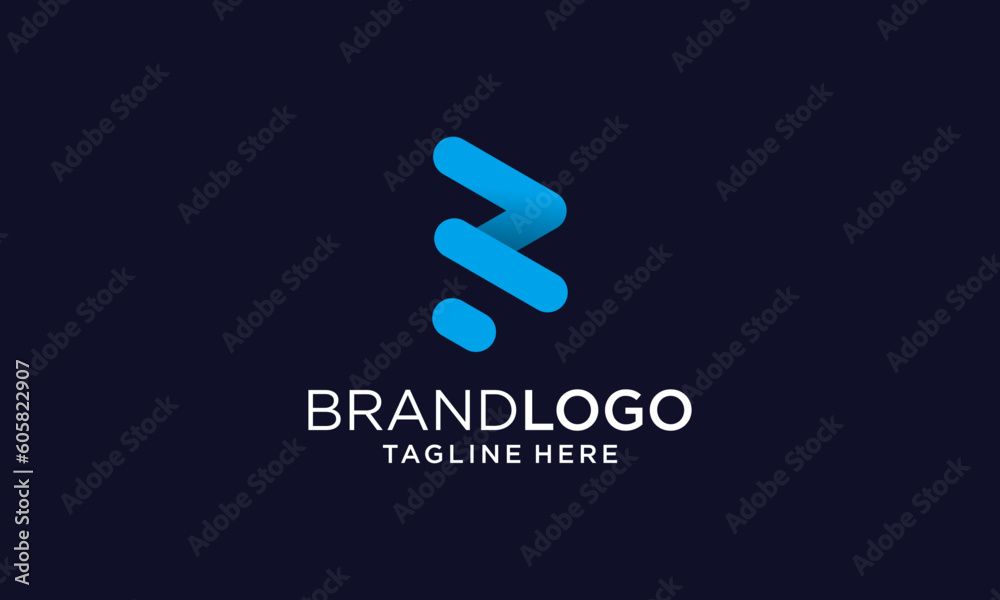 Creative and Minimalist Letter RR R Logo Design Creative and Minimalist Letter RR R Logo Design