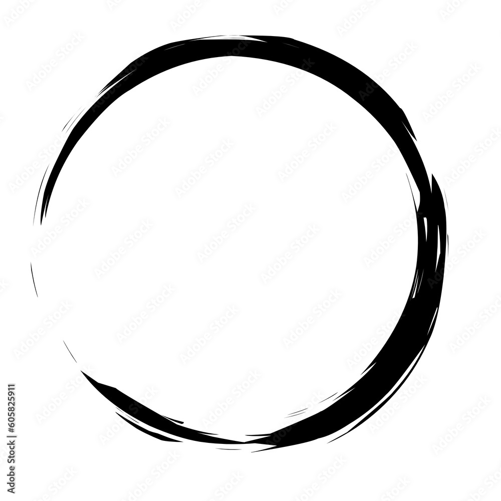 Circle border, grunge circle brush Circle border, grunge circle brush