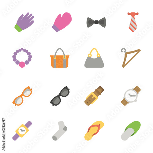 set of fashion icons