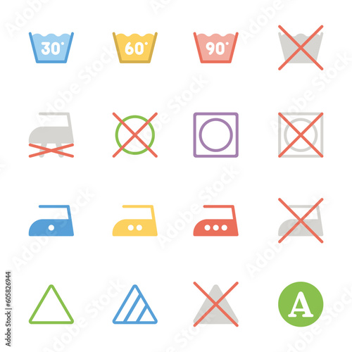 icons set education clothes