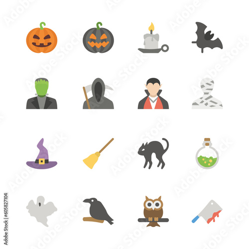 set of helloween icons