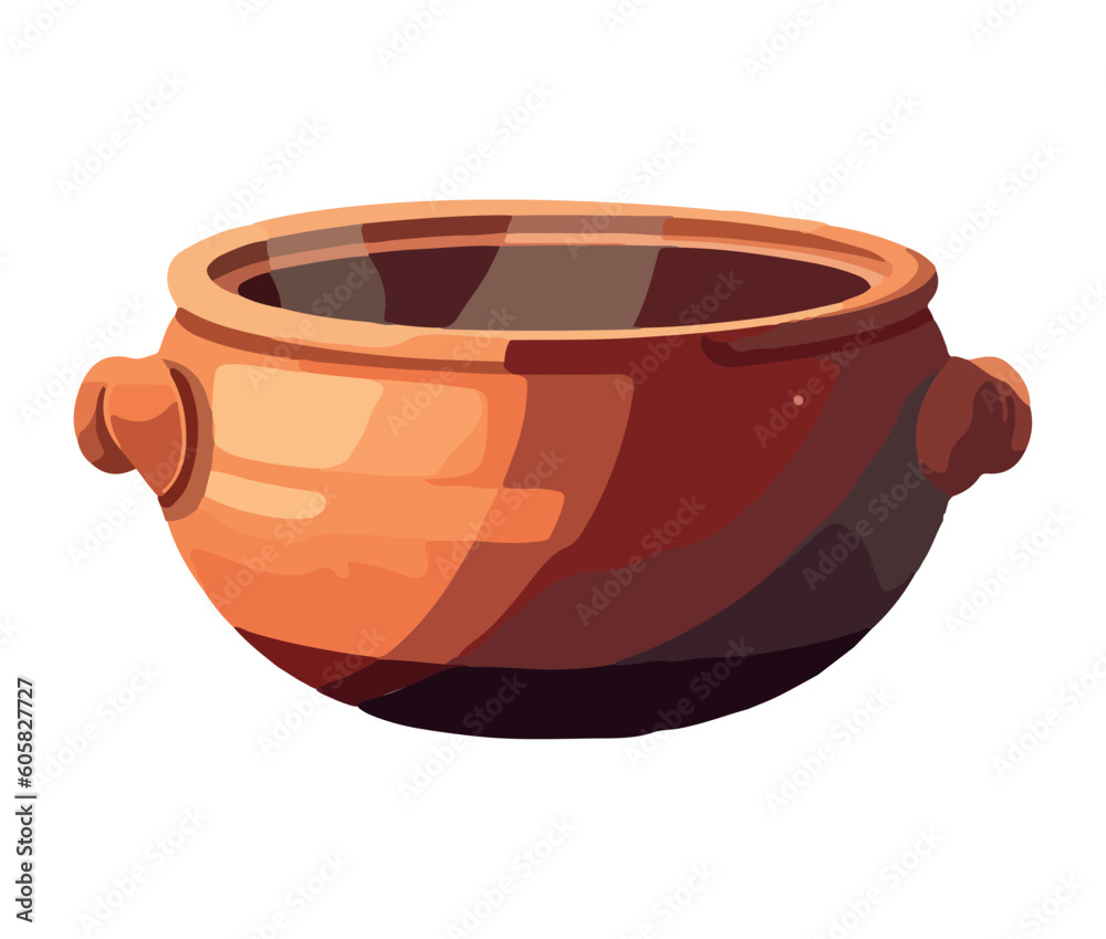An ornate terracotta vase icon