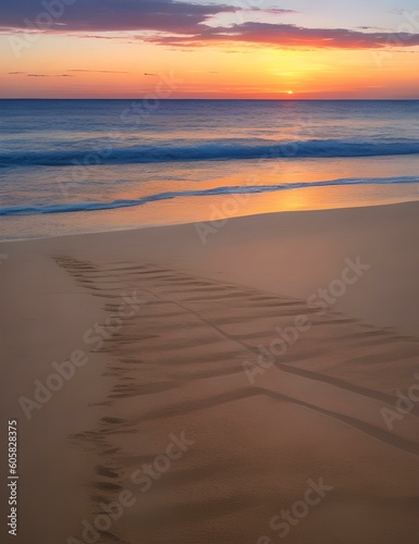 sunset on the beach © Odilon