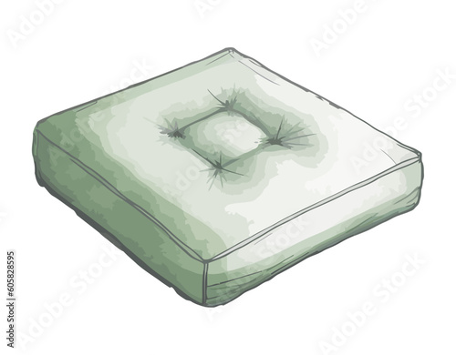 white pillow of livingroom equipment