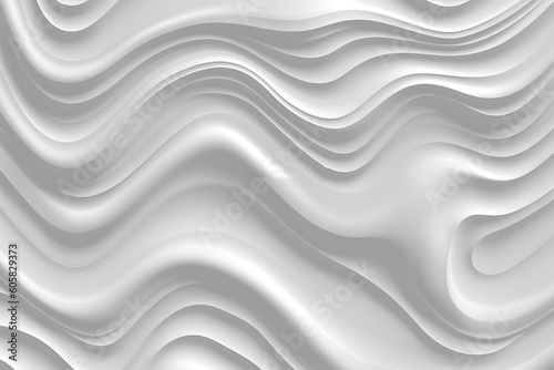 background seamless minimal white abstract glossy soft waves background texture transparent overlay wavy carved marble luxury backdrop or wallpaper pattern displacement bump or height generative ai