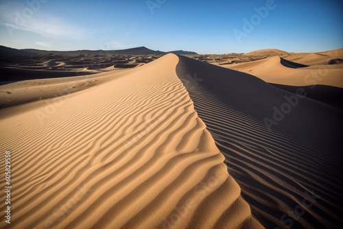 Beautiful desert sand dune generative AI