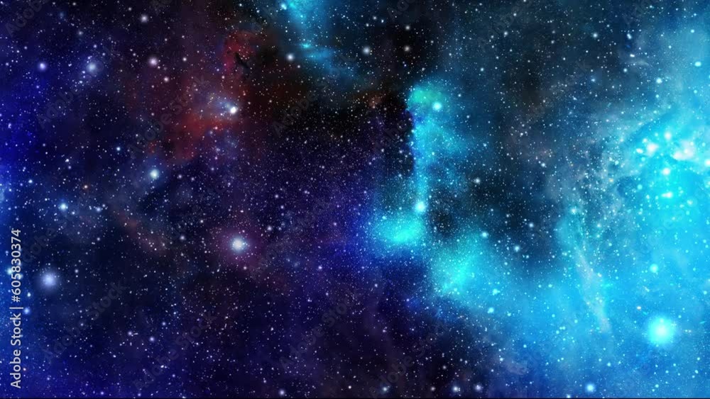  Flying through star fields in deep space