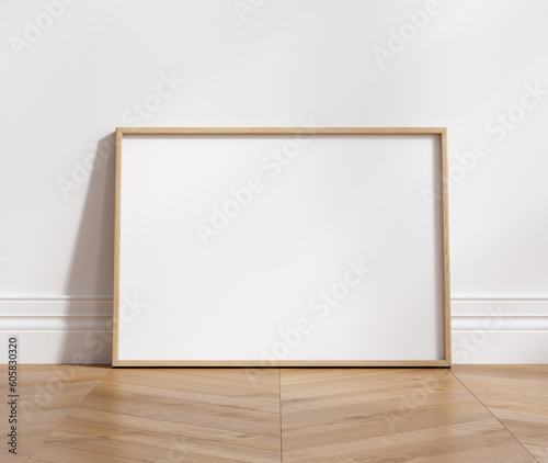 Mockup poster frame close up, 3d render