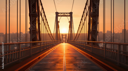 Sunset over the bridge